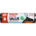 Value Refuse Bags With Drawstring 20 X 110L