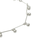 Silver Ball Link Bracelet - Silver