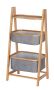 Wenko Bahari Bamboo Shelving Unit With 2 Baskets