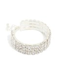 Silver Diamante Statement Bracelet