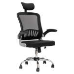 High-back Adjustable Height Mesh Office Chair With Headrest 8833H Black