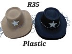 Plastic Cowboy Hat Star