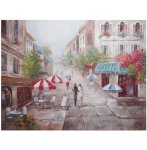 Street Caf Wall Art Canvas Painting 900 X 1200