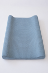 Ocean Grid Washed Cotton Changing Mat Cover - Changing Mat Cover & Inner