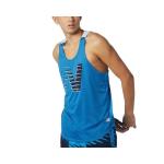 New Balance Men's Printed Fast Flight Singlet - Helium Heather - LG