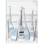 Vintage Oars Texture Painting Wall Art Canvas 900 X 1200
