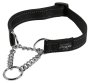 Rogz Utility Large 20MM Fanbelt Obedience Half-check Dog Collar Reflective Different Colours - Black