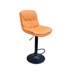 Smte Soft Padded Perla Black Based Bar Stool Orange With Keychain