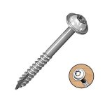 1.5" Pocket Screws Washer-head Coarse T20 - 100PCS 5204