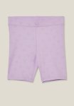 Cotton On Hailey Bike Short - Lilac Drop hearts