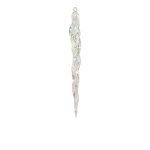 Icicle Plastic 1.9X1.5X18.5CM - Pearl Finish