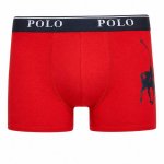 Polo Mens Ellis Big Pony Knit Boxer In Red navy - Red navy S
