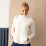 Chevron Puffer Jacket Cream - Off-white M