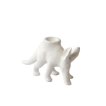 Little Aardvark 2 Candle Holder - Gloss White