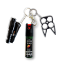 5IN1 MINI Self Defence Set - Pepper Spray Car Safety Tool & Kitty Knuckles