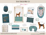 Cot Duvet Bedding Irish Terrier Woof Set