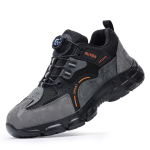 Guyisa Safety Shoes-steel Toe Air Cushion Work Sneakers With Rotary Lacing - UK8.5