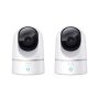 Indoor Security Camera 2K Pan & Tilt Human & Pet Ai - Bundle