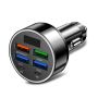 6-PORT Car Charger Volt Display Green Port Super Fast
