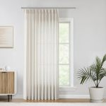 Vision Home Natural Pinch Pleated Semi Sheer Curtains Textured Linen Blended Light Filtering Window Curtains 102 Inch For Living