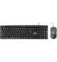 USB Keyboard And Mouse Combo Wired Black Usbcom