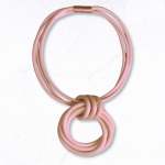 Multi Rubber String Necklace - Blush Free