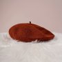 Vintage Solid Color Simple Berets Classic Coldproof Warm Beret Hats Lightweight Painter Cap For Women Autumn & Winter