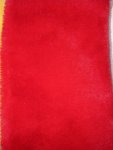 Faux Rabbit Fur Plain Red Fabric