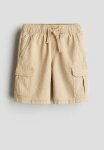 Linen-blend Cargo Shorts - Beige