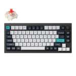 Keychron Q1 Qmk via Rgb Wireless Custom Mechanical Keyboard Gateron Red Switches Black