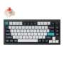 Keychron Q1 Qmk/via Rgb Wireless Custom Mechanical Keyboard Gateron Red Switches Black