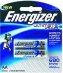Energizer Ultimate Lithium AA Batteries - 2 Pack