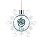 Zeta Tau Alpha Sorority Snowflake Christmas Tree Ornament Decoration For Tree Party Home Holiday Decor Zeta Tau Alpha 3
