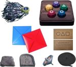 Korean Traditional Play Game Korean Folk Game Set - Gong-gi Biseokchigi Jebi Chagi Paeng-y Ddakji Game Set Family Travel Game Se