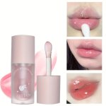 Peach Flavor Water Glow Crystal Jelly Lip Oil Moisturizing And Fading Lip Lines Jelly Plumping Lip Gloss Glass Lip Valentine's D
