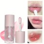 Peach Flavor Water Glow Crystal Jelly Lip Oil Moisturizing And Fading Lip Lines Jelly Plumping Lip Gloss Glass Lip Valentine's Day Gifts For Music Festival