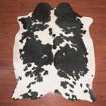 Aa Grade Cow Hide 1007 Black white L - Large Black white Spotted