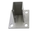 Aluminum Profile Square Foot Guardrail Bracket 2020 Series