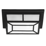 Die Cast Bulkhead Frosted Glass IP44 1X60WES 290MM