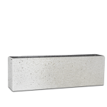 Premium Curo Trough Plant Pot - Large 370MMH X 400MMW X 1160MML Flinted White With Pot Feet