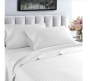 Queen Bed Linen Set- 4 Piece 1 Tc Cotton Queen Striped Flat Adults Bedsheet 2 Bedsheets White