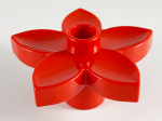 DUPLO Parts Preloved Plant Flower With Stud 6510 - Red