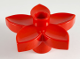 DUPLO Parts Preloved Plant Flower With Stud 6510 - Red