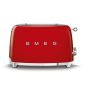 Smeg 2-SLICE Red Retro Toaster TSF01RDEU