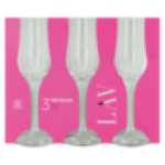 Nevakar Flute Glass Set 3 Piece