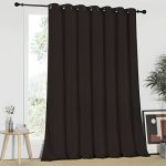 Nicetown Blackout Curtain For Sliding Glass Door - Insulated Window Covering For Dividing Space office Decorative Light Sound Re