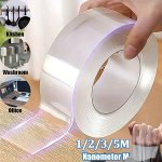1PC Double-sided Tape That Is Reusable Leaves No Marks Has Strong Adhesion Versatile And Removable Washable Suitable For Home Of