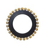 Round Wooden Mirror Frame
