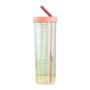 700ML Plastic Water Bottle With Straws And Fruits Infuser