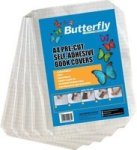 Butterfly A4 Pre-cut Self-adhesive Book Covers - 5 Pack